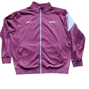 Nike Harvard Crimson Dri-FIT Full Zip Track Jacket Maroon Athletic Wear